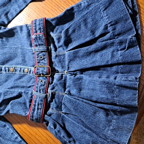 Tommy Hilfiger size 3T blue dress with pleats - Picture 3 of 4